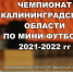 Чемпионат Калининградской области по мини-футболу - Федерация Футбола