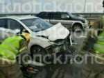 В Калининграде на Берлинском мосту столкнулись две легковушки (фото)