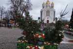 В Калининграде ветер повалил новогодние украшения на пл. Победы и деревья (фото) (дополнено)