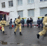 На территории полка Росгвардии в Калининграде прошло совместное пожарно-тактическое занятие с МЧС России - Росгвардия