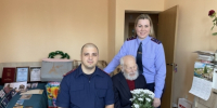 Сотрудники регионального управления Следственного комитета поздравили с 80-й годовщиной штурма Кёнигсберга ветерана Великой Отечественной войны Ивана Павловича Ковязина - Следственный комитет