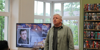 В научной библиотеке прошла встреча с режиссёром, актёром, поэтом и педагогом Евгением Мышкиным - Научная библиотека