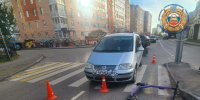 В Московском районе подросток на самокате попал под колёса Volkswagen - Новости Калининграда | Фото: Госавтоинспекция Калининградской области - Klops.Ru