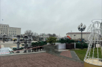 В центре Калининграда приступили к установке новогодней ёлки (фото)
