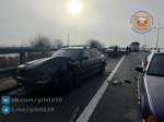 Сразу 9 машин попали в одно ДТП на Приморском полукольце