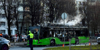 На Московском проспекте в Калининграде выгорел новый троллейбус (фото) - Kaliningrad.Ru