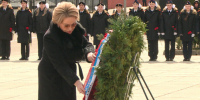 Валентина Матвиенко приняла участие в возложении венков и цветов к мемориалу 1200 воинам-гвардейцам - Калининградская ГТРК