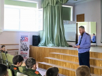 В преддверии Дня памяти жертв геноцида советского народа, совершённого нацистами и их пособниками в период Великой Отечественной войны 1941-1945 годов сотрудник провел просветительское мероприятие для кадет