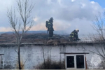 В Полесске тушат большой пожар