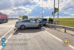Под Гвардейском водитель рискнул собой при спасении пешехода