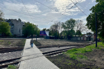 В Калининграде завершают ремонт тротуара вдоль трамвайных путей в районе Бассейной (фото)