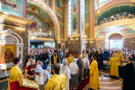 Святейший Патриарх Кирилл совершил утреню всенощного бдения в кафедральном соборе Христа Спасителя в Калининграде