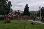 Власти назвали причину масштабных раскопок у «Мировых часов» на улице Шевченко (фото)
