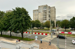 Возле бывшего универсама «Московский» в Калининграде начали обустраивать трамвайные платформы (фото)