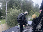 В Калининграде у двух домов сложной планировки одновременно загорелась крыша - Новости Калининграда | Фото: пресс-служба МЧС по Калининградской области