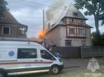 Пожар в переулке Грибоедова в Калининграде тушили 5 часов